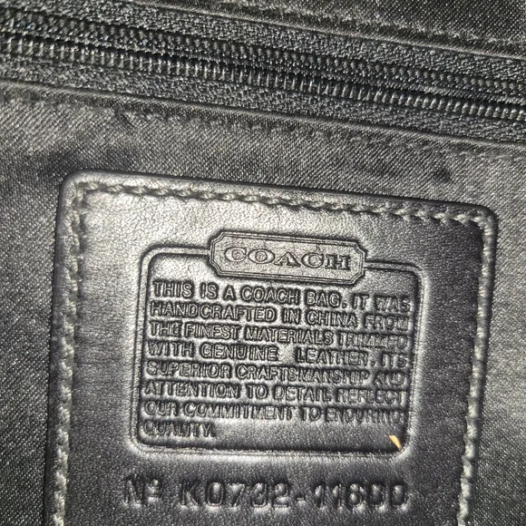 Coach Ergo shoulder Hobo in signature canvas black - Picture 6 of 14